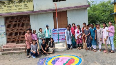 राष्ट्रीय सेवा योजना " स्वभाव  स्वच्छता - संस्कार स्वच्छता " कार्यक्रम ग्राम खोलवा 18-09-2024