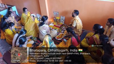 बसंत पंचमी के अवसर पर सरस्वती माँ  का पूजन दिनांक 23-01-2026 