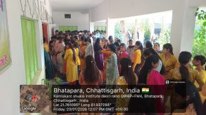 बसंत पंचमी के अवसर पर सरस्वती माँ  का पूजन 