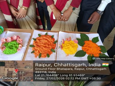 हर्बल गुलाल निर्माण स्वरोजगार कार्यक्रम  साप्ताहिक गतिविध  दिनांक 27-02-2026 