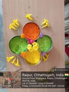 हर्बल गुलाल निर्माण स्वरोजगार कार्यक्रम  साप्ताहिक गतिविध  दिनांक 27-02-2026 