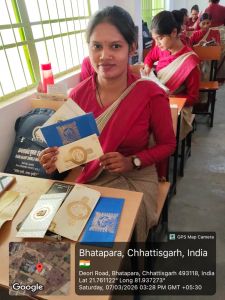 साप्ताहिक गतिविधि के अंतर्गत स्वरोजगार हेतु लिफाफा निर्माण प्रशिक्षण दिनांक 03-03-2026 