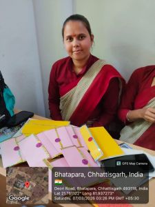 साप्ताहिक गतिविधि के अंतर्गत स्वरोजगार हेतु लिफाफा निर्माण प्रशिक्षण दिनांक 03-03-2026 